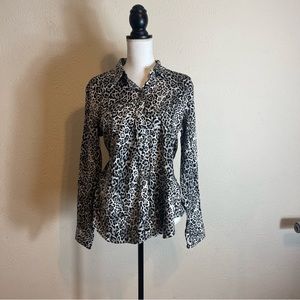 Chaos along Sleeve Animal Print Shirt Size XL